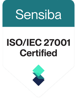 Sensiba ISO/IEC 27001 Certified